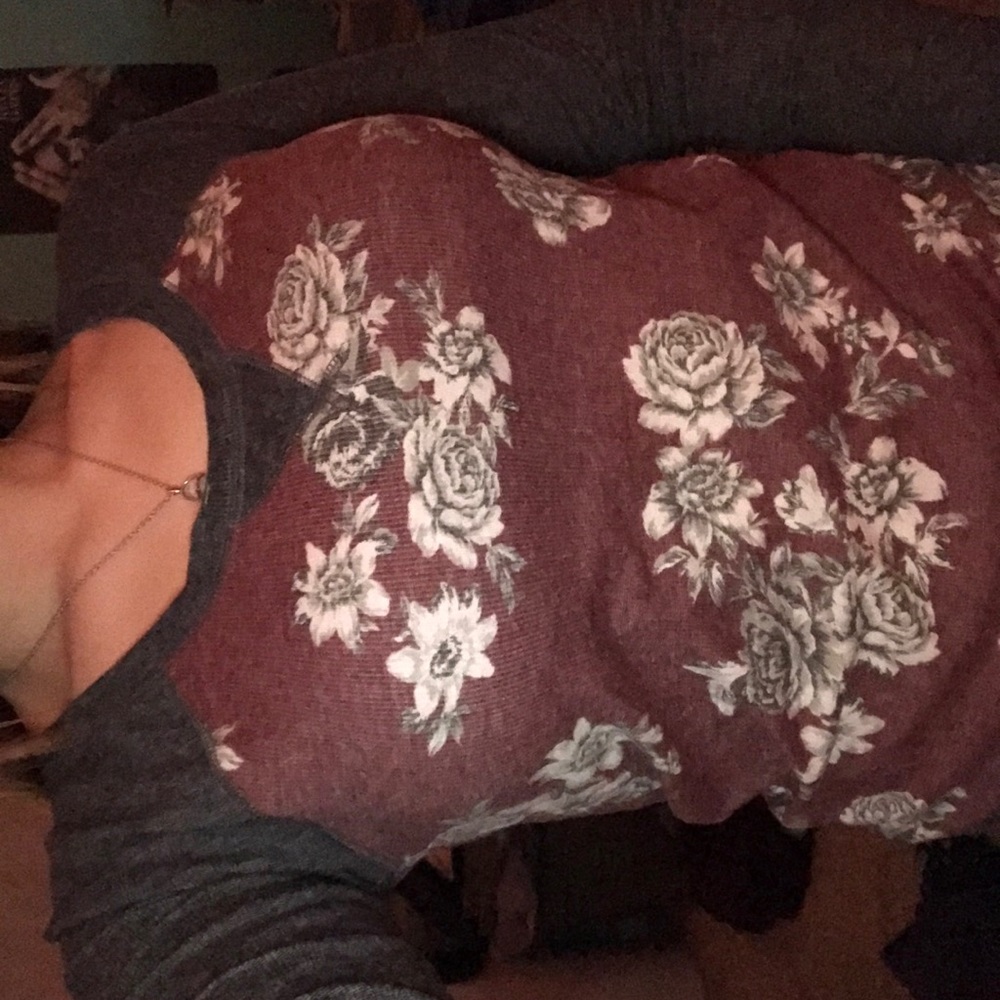 pacsun long sleeve floral shirt